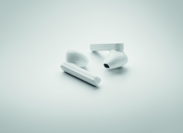 Logotrade profilreklam bild: TWS hörlurar med solcell